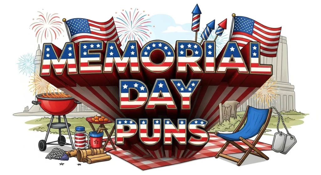 250 Memorial Day Puns That Are Red, Pun & Blue! Memorial Day Puns