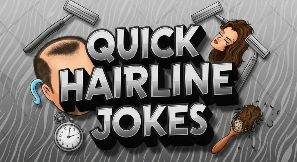 1100 Quick Hairline Jokes: Short, Worst & One Liners Quick Hairline Jokes