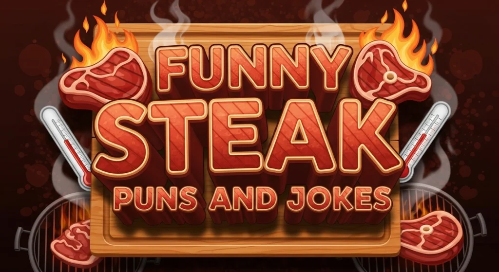 550 Funny Steak Puns: Short, Cute & One Liners Captions Funny Steak Puns And Jokes