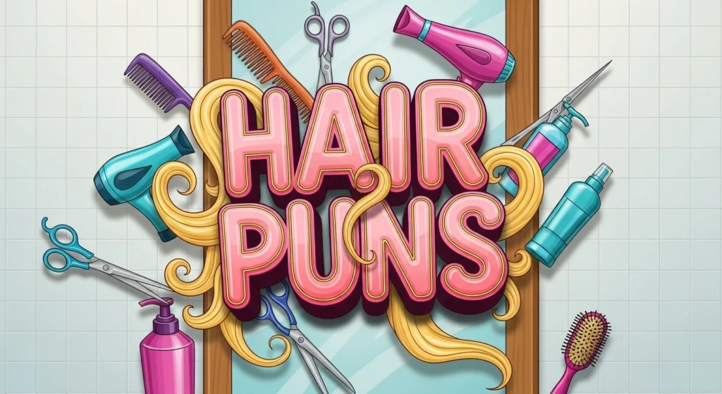 448 Hair Puns Short, Cute & Dirty One Liners Captions Hair Puns
